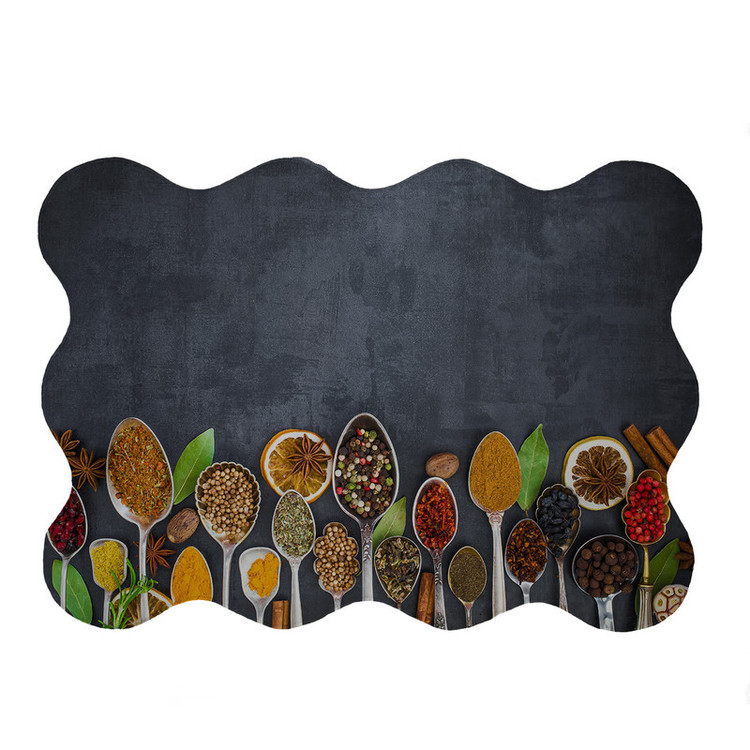 پادری مدل دالبر طرح ادویه کد 5048 سایز 80x110 سانتی متر