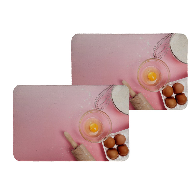 زیربشقابی طرح آشپزخانه کد 8158 مجموعه 2عددی