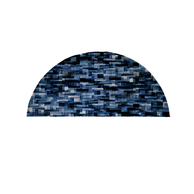 پادری مدل نیم دایره طرح کلاسیک کد 9143 سایز 90×45 سانتی متر