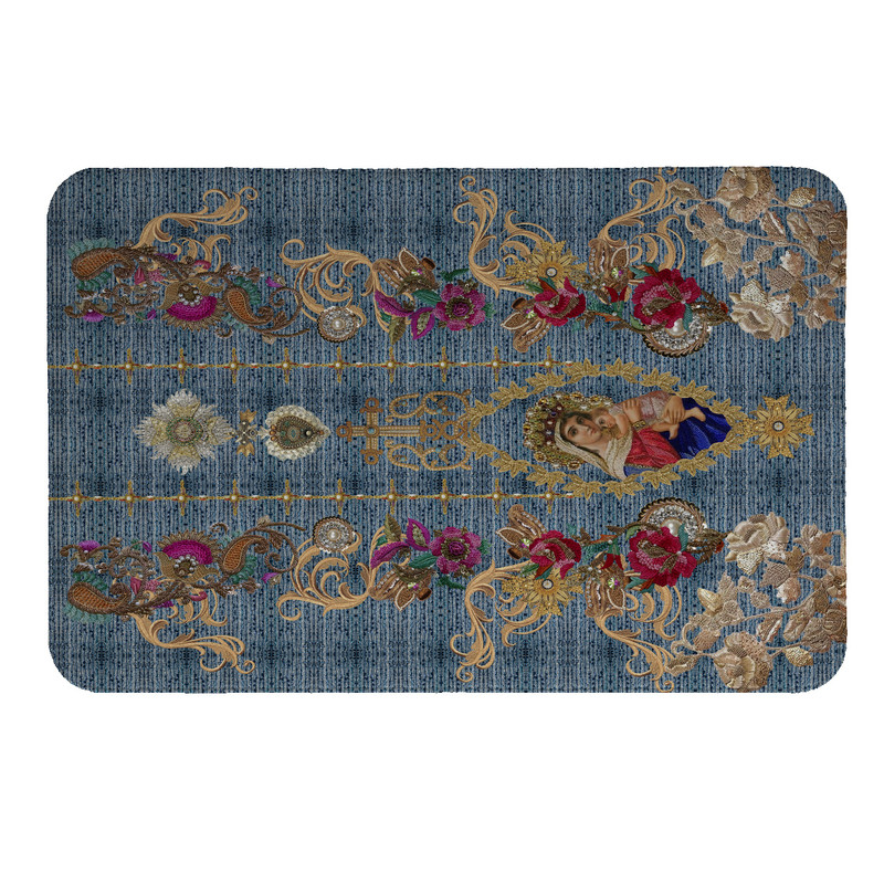 پادری طرح گل کد 5231 سایز 110× 80 سانتی متر