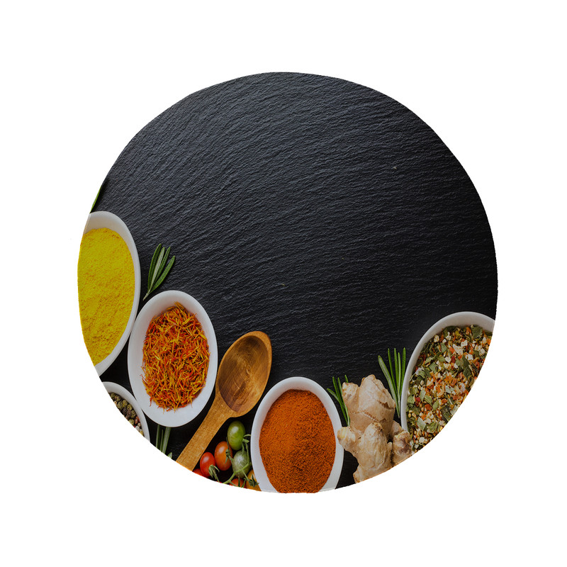 پادری مدل دایره طرح ادویه  کد 8314 سایز 90 × 90 سانتی متر