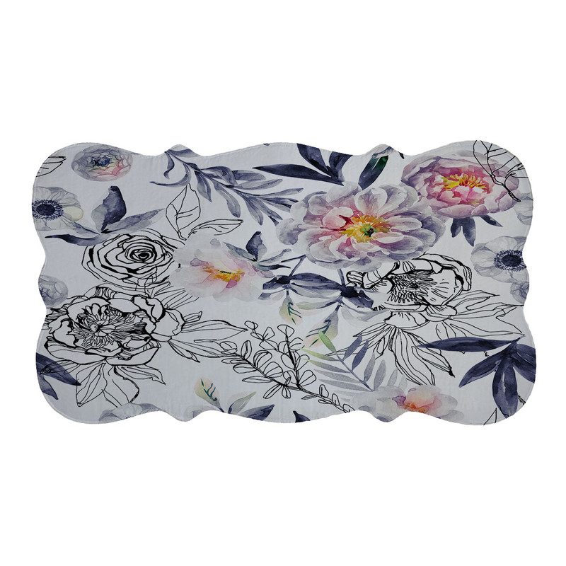پادری مدل دالبر طرح گل کد 6025 سایز 110×60 سانتی متر