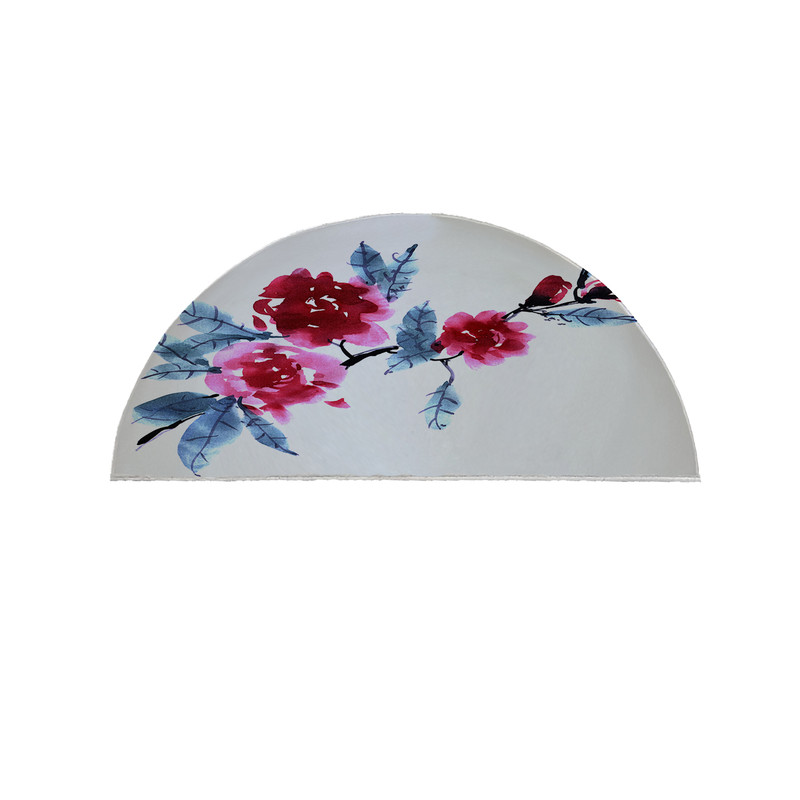 پادری مدل نیم دایره طرح گل کد 9087 سایز 90×45 سانتی متر