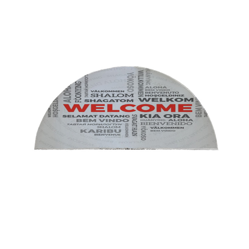 پادری مدل نیم دایره طرح Welcome کد 8259 سایز 90 × 45 سانتی متر