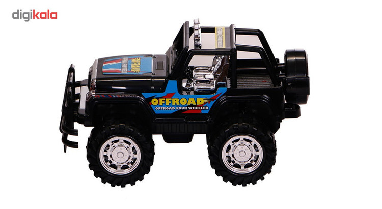 ماشین بازی درج مدل Jeep طرح BLACK OFFROAD
