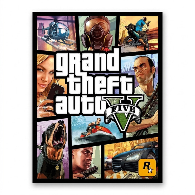 استیکر لپ تاپ کالامیکس طرح بازی جی تی ای مدل gta v