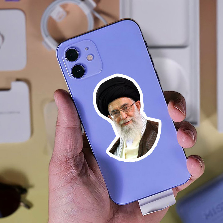 استیکر لپ تاپ پیکسل میکسل مدل آیت الله خامنه ای