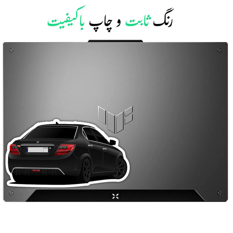 استیکر لپتاب طرح ماشین دنا پلاس کد 1404