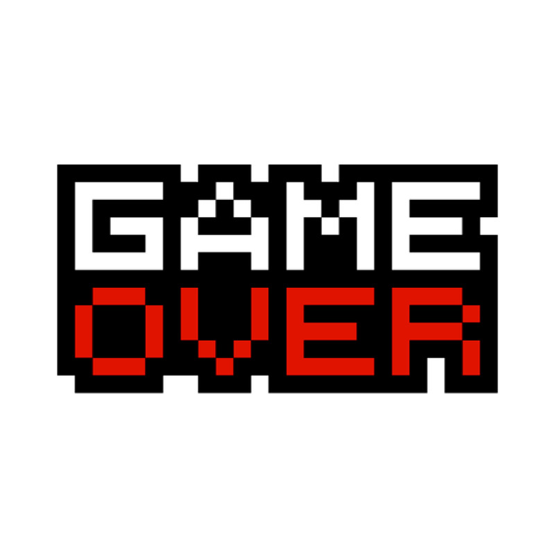 استیکر لپ تاپ طرح Game Over کد ST-93