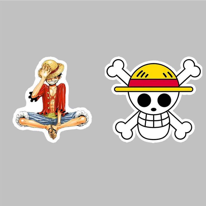استیکر لپ تاپ کارنیکا طرح انیمه وان پیس لوفی مدل Luffy One Piece Anime-2222282 مجموعه 2 عددی