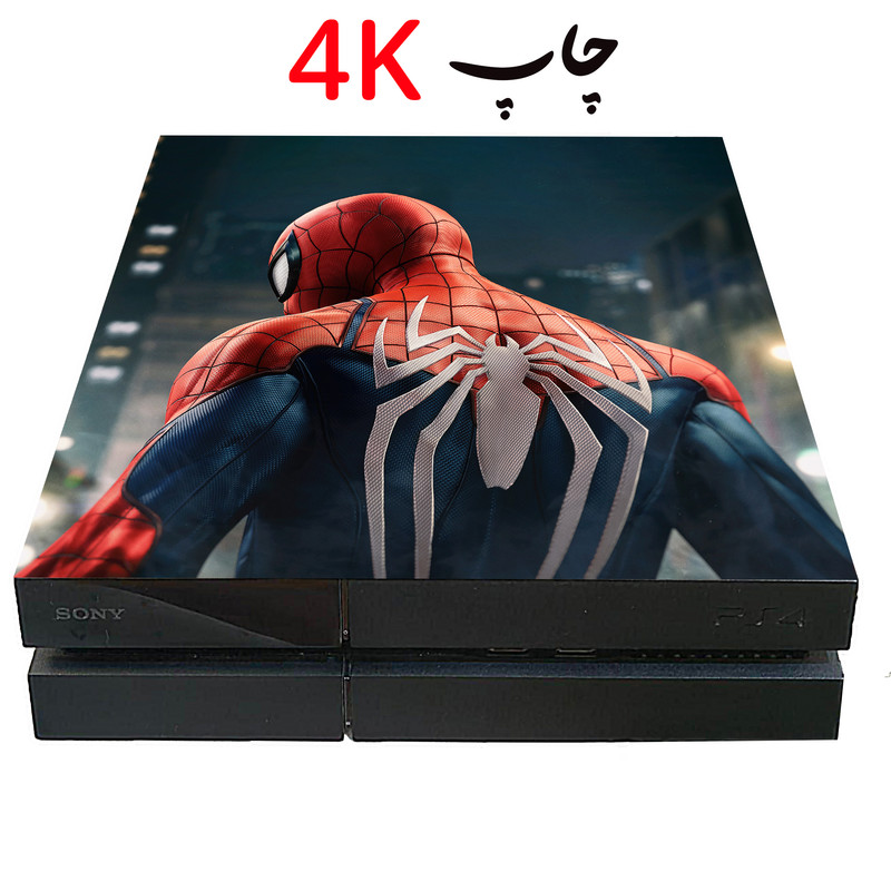 برچسب پلی استیشن 4 فت مدل مرد عنکبوتی 4k کد 256