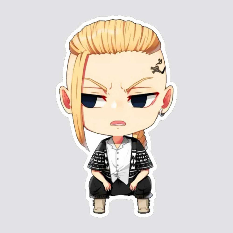 استیکر لپ تاپ پیکسل میکسل مدل انیمه توکیو ریونجرز مجموعه 7 عددی