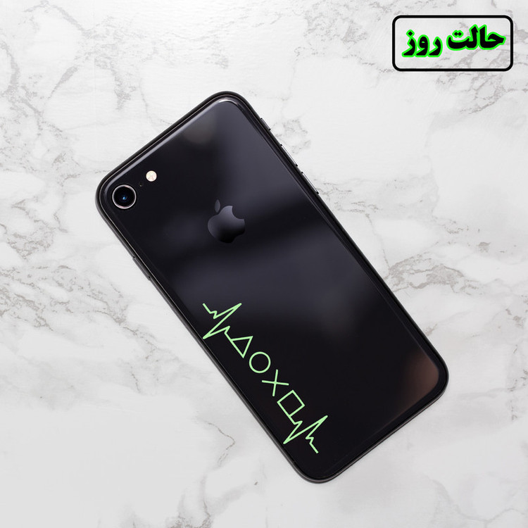 استیکر لپ تاپ مدل شب نما طرح ضربان پلی استیشن کد CK بسته دو عددی
