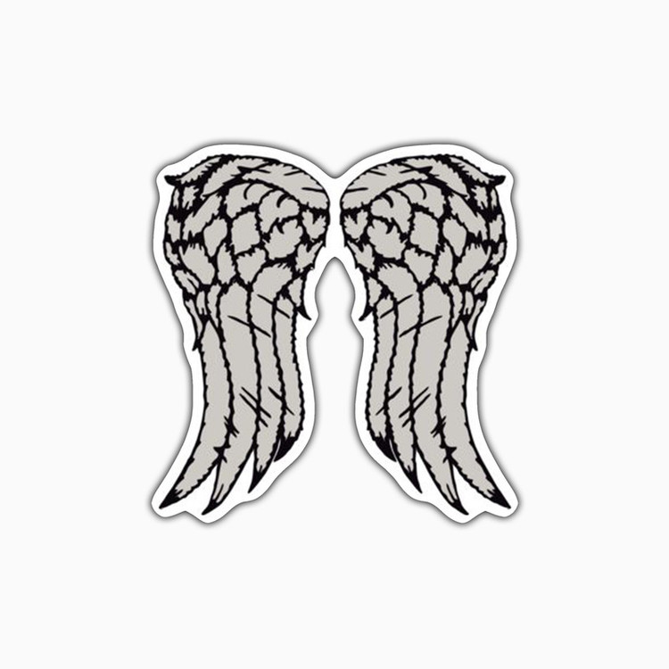 استیکر لپ تاپ و موبایل بووم طرح سریال Walkind Dead مدل Daryl Wings کد FR83