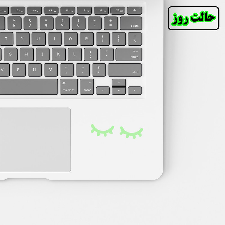 استیکر لپ تاپ مدل شب نما طرح پلک کد CK بسته چهار عددی