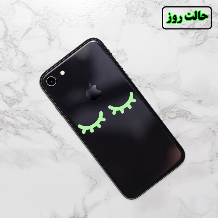 استیکر لپ تاپ مدل شب نما طرح پلک کد CK بسته چهار عددی