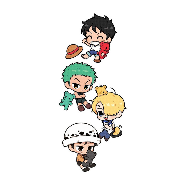 استیکر لپ تاپ و موبایل مدل انیمه طرح وان پیس مانکی دی لوفی one piece Monkey D Luffy کد 6298