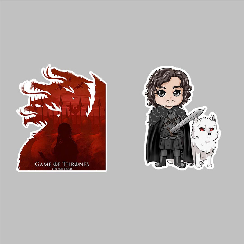 استیکر لپ تاپ کارنیکا طرح گیم آف ترونز مدل Game of thrones-2222253 مجموعه 2 عددی