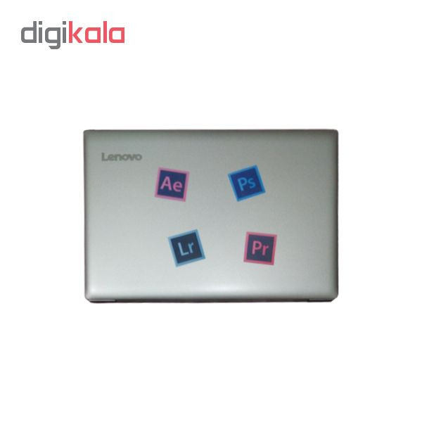 استیکر لپ تاپ کد 13 مجموعه 4 عددی