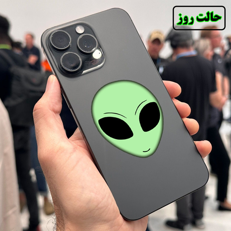 استیکر لپ تاپ مدل شب نما طرح آدم فضایی کد CK