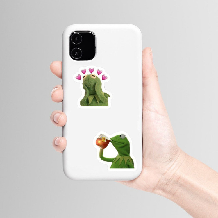 استیکر لپ تاپ و موبایل گوفی طرح عروسک خنده دار مدل Funny 1 مجموعه 4 عددی
