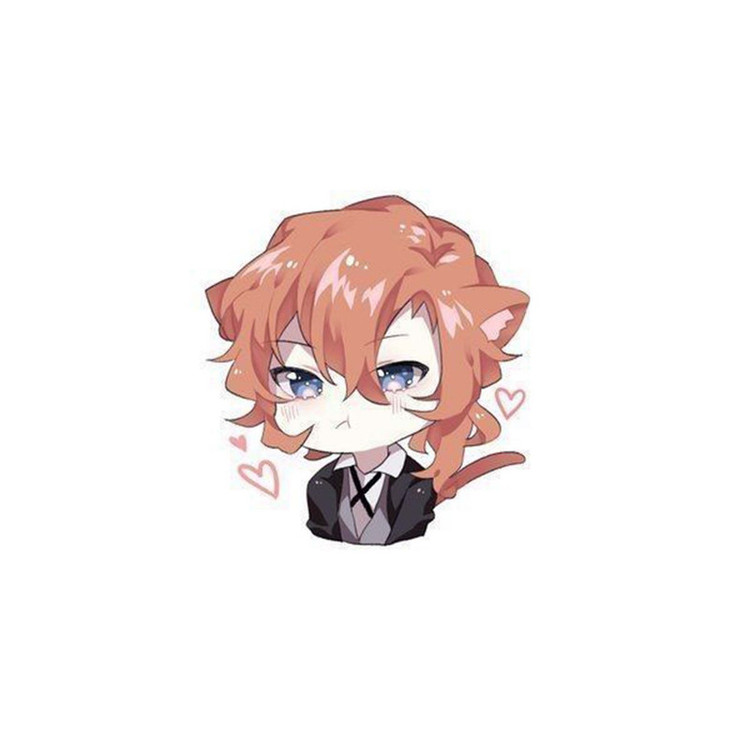 استیکر لپ تاپ و موبایل مدل انیمه طرح سگهای ولگرد بانگو چویا ناکاهارا Bungo Stray Dogs Chuya Nakahara کد 3098