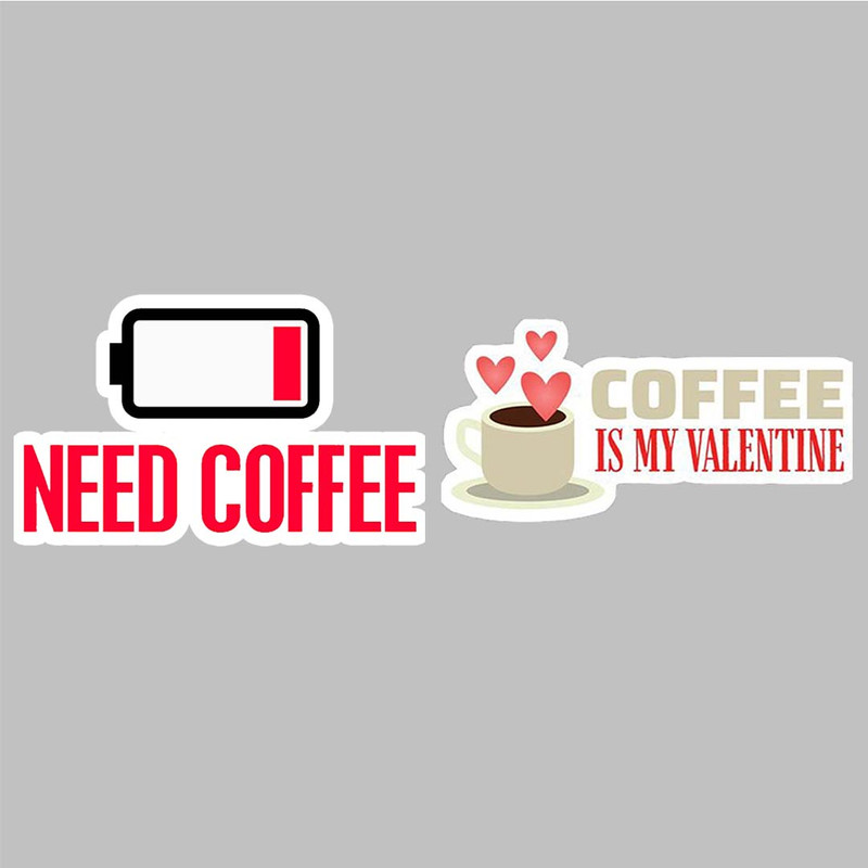 استیکر لپ تاپ کارنیکا طرح قهوه مدل coffee-2222224 مجموعه 2 عددی