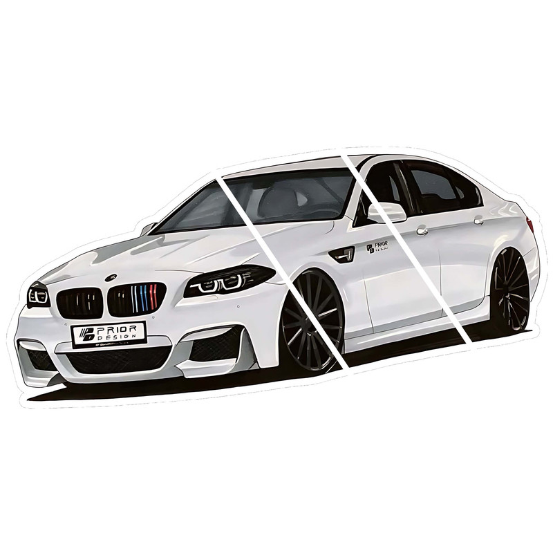 استیکر لپ تاپ مدل ماشین BMW کد 2025