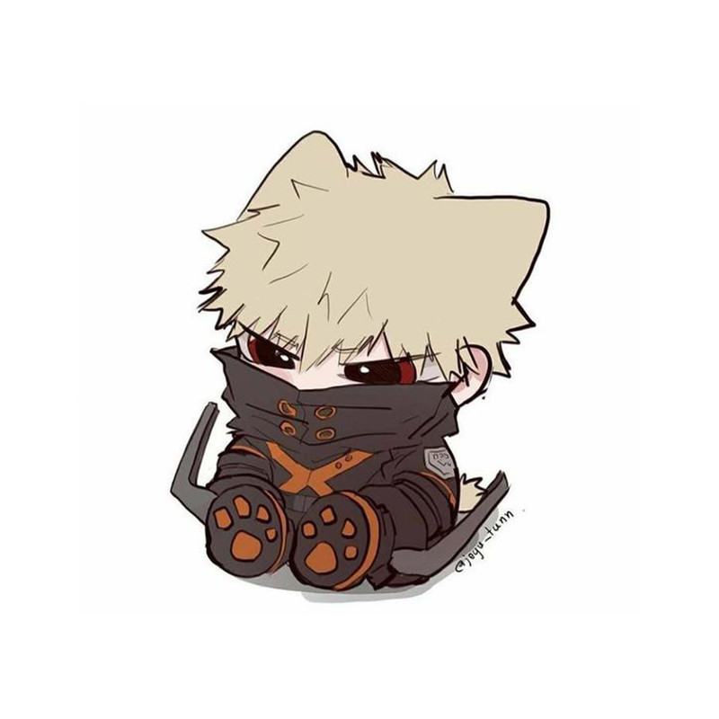 استیکر لپ تاپ و موبایل مدل انیمه طرح مدرسه قهرمانانه من کاتسوکی باکوگو My Hero Academia Katsuki Bakugo کد 3627