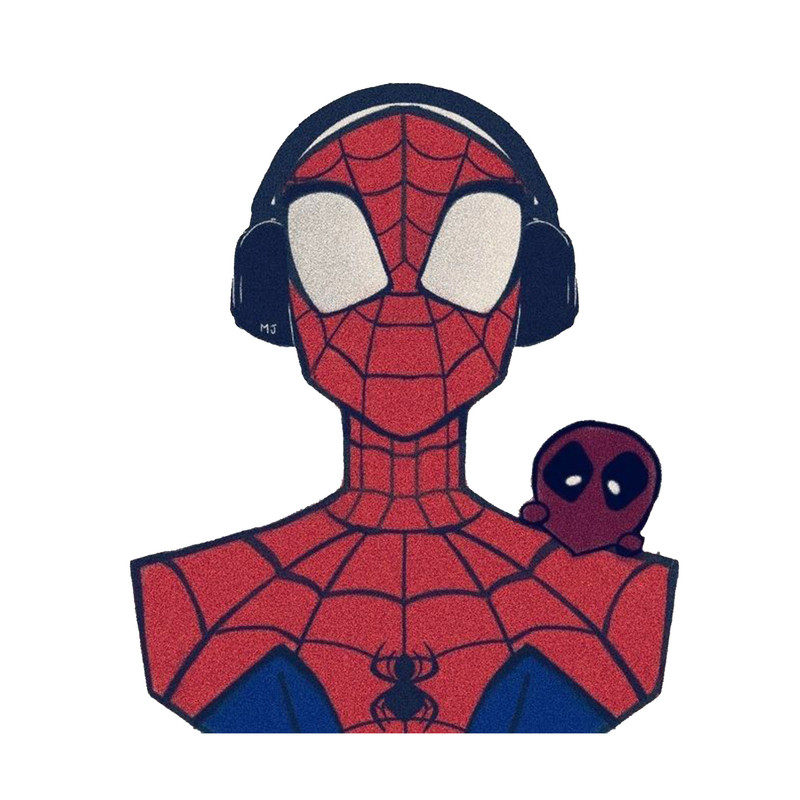 استیکر لپ تاپ و موبایل مدل سریال طرح مرد عنکبوتی اونجرز مارول Spider Man Avengers Marvel کد 3902