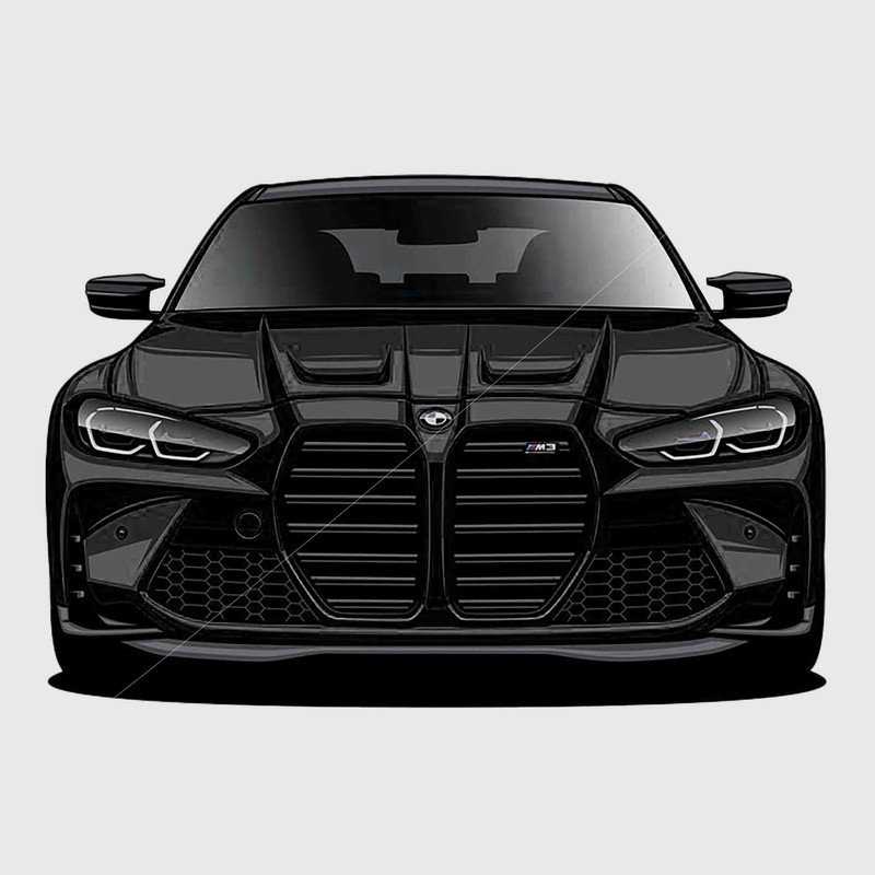 استیکر لپ تاپ طرح ماشین BMW کد 9577