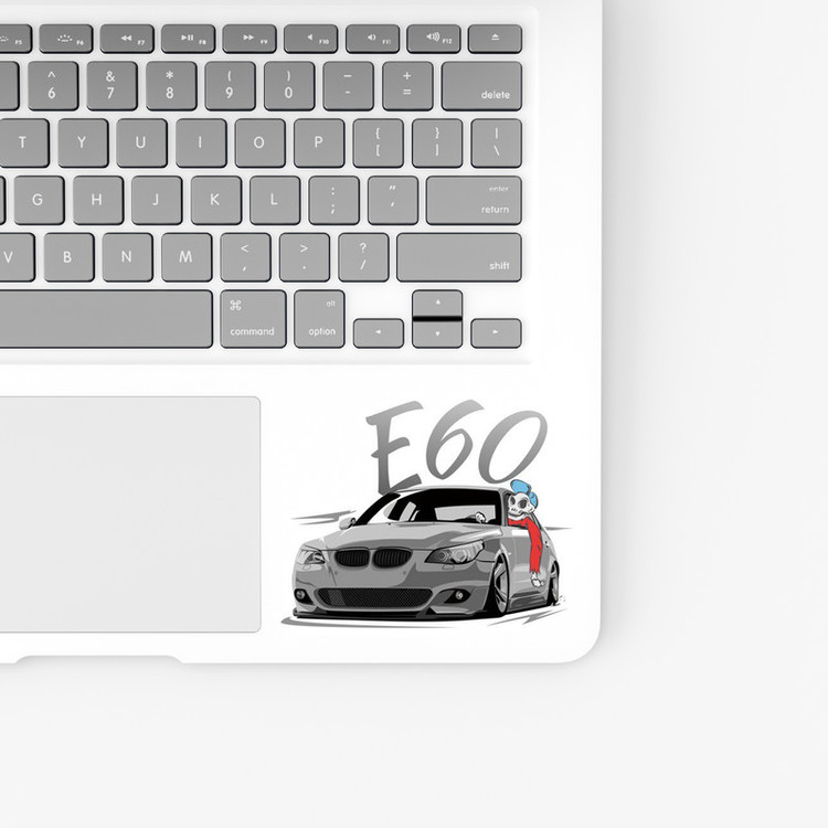 استیکر لپ تاپ و موبایل بووم طرح ماشین مدل BMW E60 کد ZX088