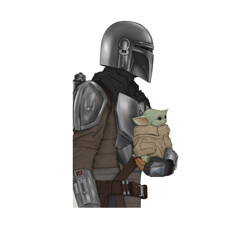 استیکر لپ تاپ و موبایل مدل سریال طرح بچه یودا جنگ ستارگان baby yoda Star wars کد 4934