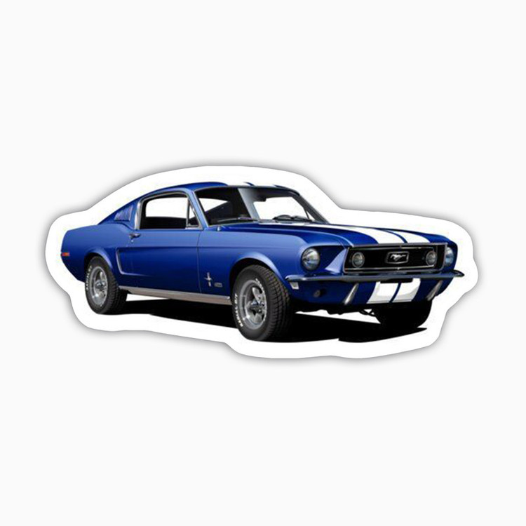 استیکر لپ تاپ بووم طرح ماشین مدل Ford Mustang WB کد JC22