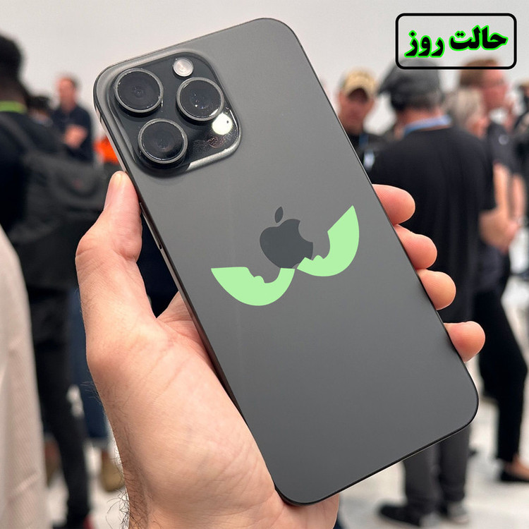 استیکر لپ تاپ مدل شب نما طرح چشم کد CK بسته شش عددی