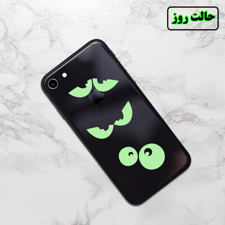 استیکر لپ تاپ مدل شب نما طرح چشم کد CK بسته شش عددی