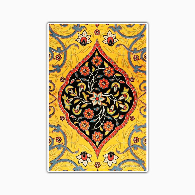 استیکر لپ تاپ و موبایل بووم طرح عصر هنری ایرانی کد TR69