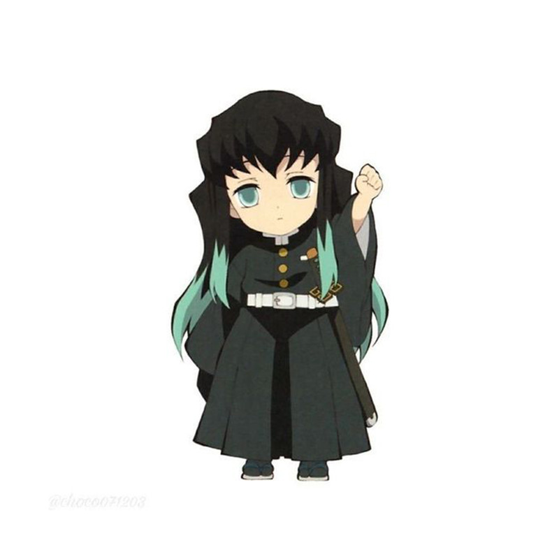 استیکر لپ تاپ و موبایل مدل انیمه طرح شیطان کش مویچیرو توکیتو demon slayer Muichiro Tokito کد 411