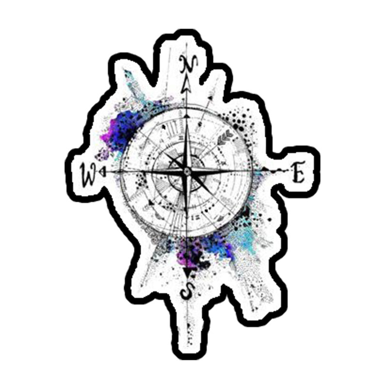 استیکر لپ تاپ طرح جهت یاب کد 1702
