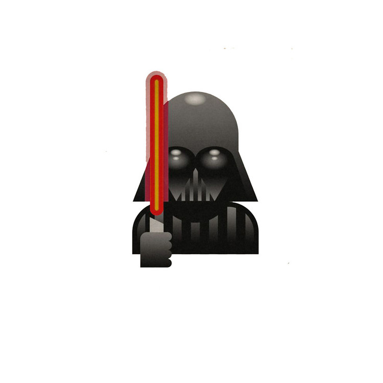 استیکر لپ تاپ و موبایل مدل سریال طرح دارث ویدر جنک ستارگان Darth Vader Star Wars کد 2984