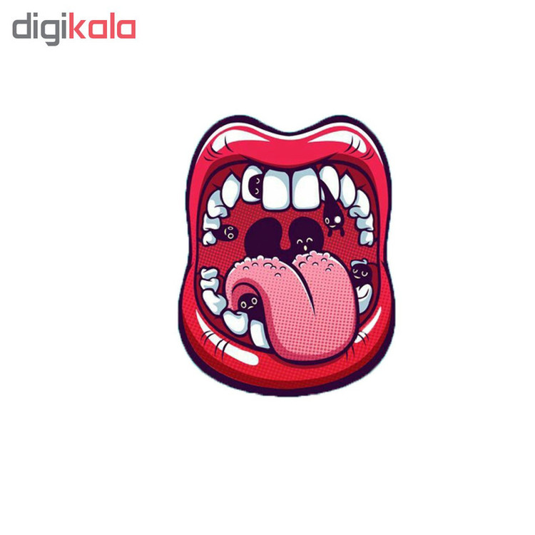 استیکر لپ تاپ طرح لب کد 1