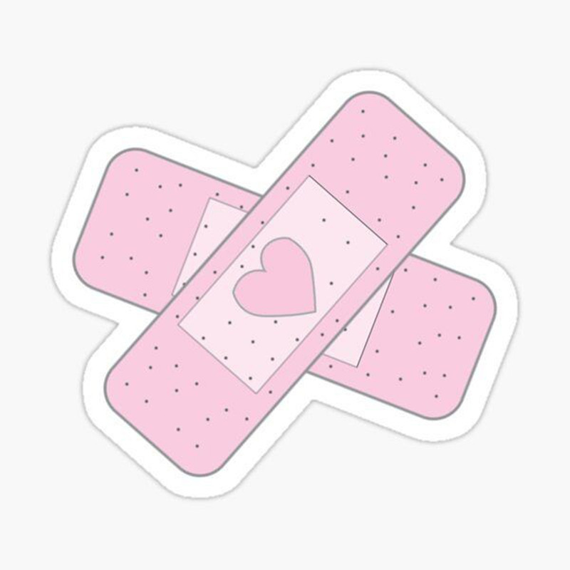 استیکر لپ تاپ طرح چسب زخم کد 2465