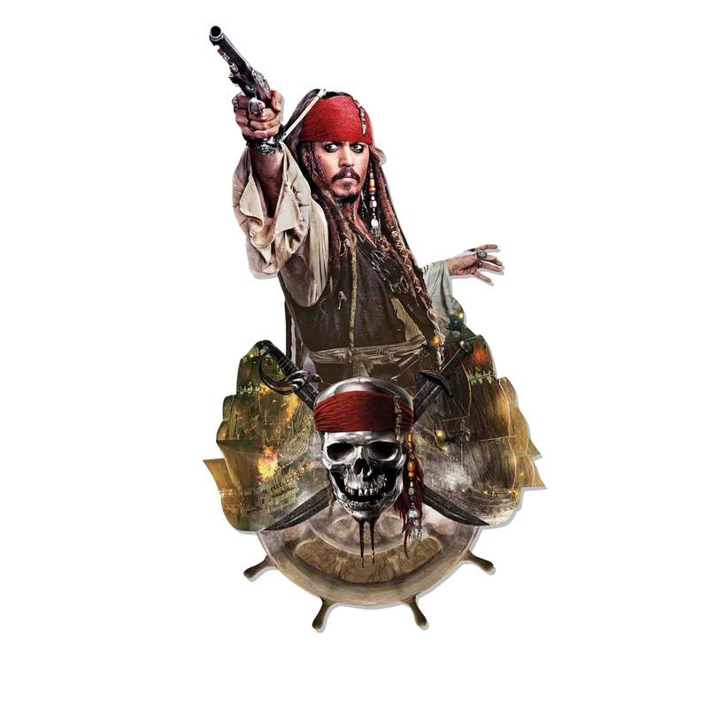 استیکر لپ تاپ و موبایل مدل سریال طرح دزدان دریایی کاراییب Pirates of the Caribbean کد 4360