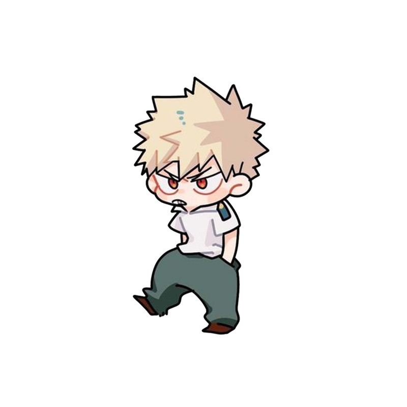 استیکر لپ تاپ و موبایل مدل انیمه طرح مدرسه قهرمانانه من کاتسوکی باکوگو My Hero Academia Katsuki Bakugo کد 3619