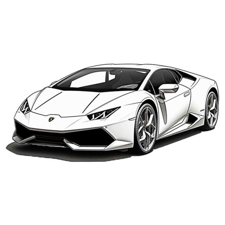 برچسب لپتاب مدل Lamborghini کد 2025
