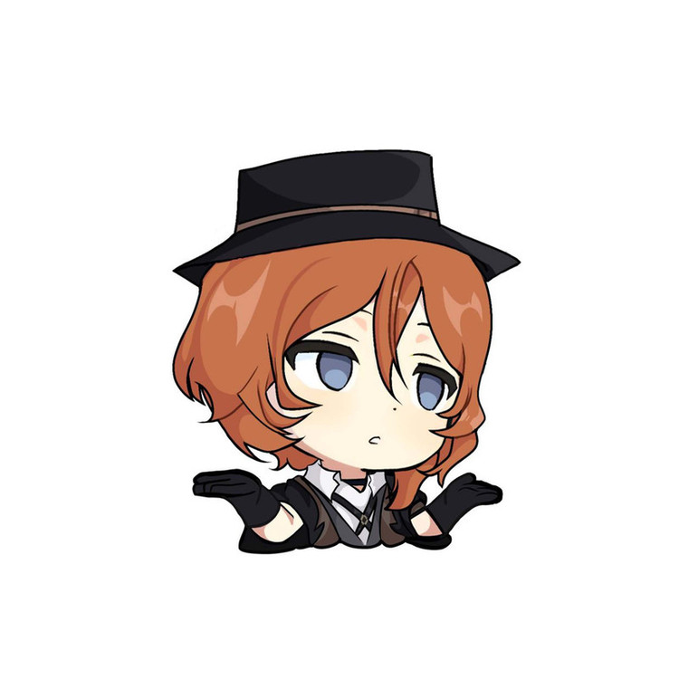 استیکر لپ تاپ و موبایل مدل انیمه طرح سگهای ولگرد بانگو چویا ناکاهارا Bungo Stray Dogs Chuya Nakahara کد 3215