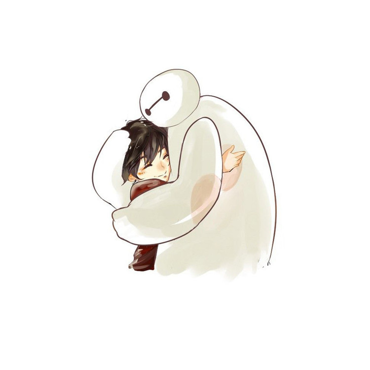 استیکر لپ تاپ و موبایل مدل انیمیشن طرح شش ابر قهرمان بیمکس Big Hero 6 Baymax کد 2708