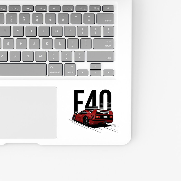 استیکر لپ تاپ و موبایل بووم طرح ماشین مدل Ferrari F40 کد KT62