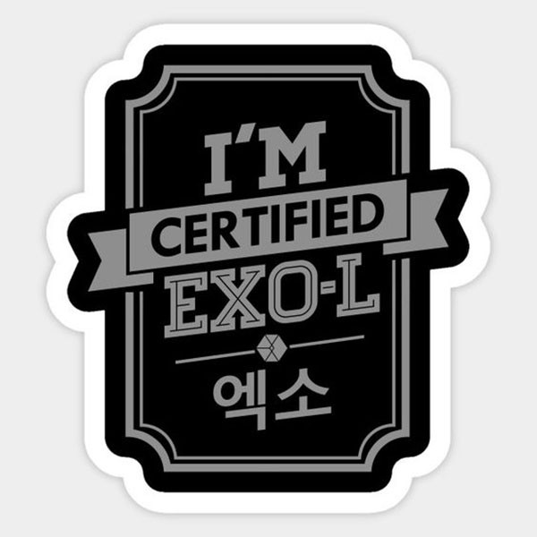 استیکر لپ تاپ طرح exo کد 002