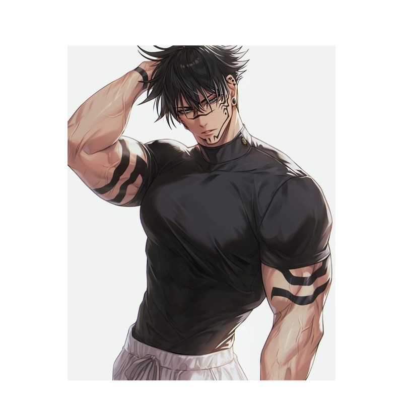 استیکر لپ تاپ و موبایل مدل انیمه طرح جوجوتسو کایسن توجی فوشیگورو Jujutsu Kaisen Toji Fushiguro کد 438